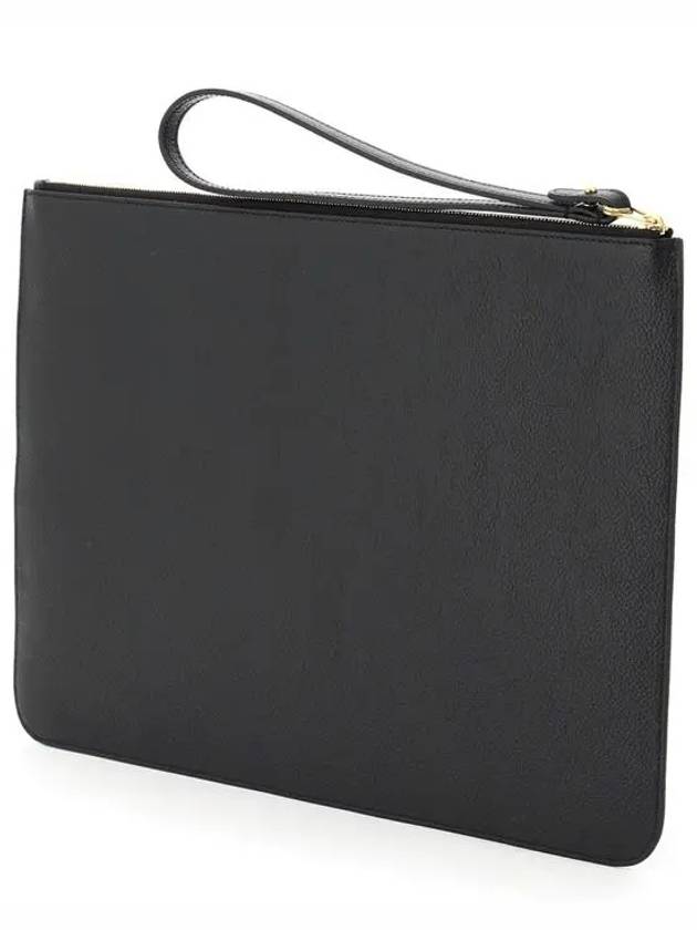 Logo Strap Cash Large Clutch Bag Black - BALENCIAGA - BALAAN.