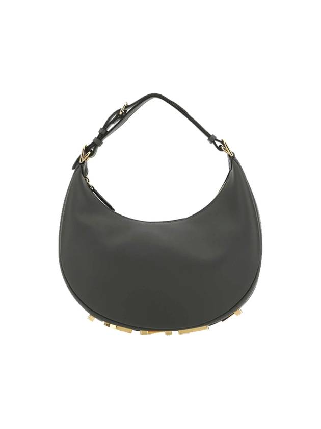 Women's graphy Small Hobo Shoulder Bag Dark Gray - FENDI - BALAAN.