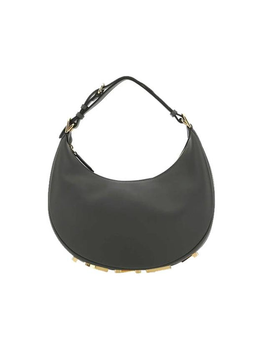 Fendigraphy Small Hobo Shoulder Bag Dark Grey - FENDI - BALAAN 1