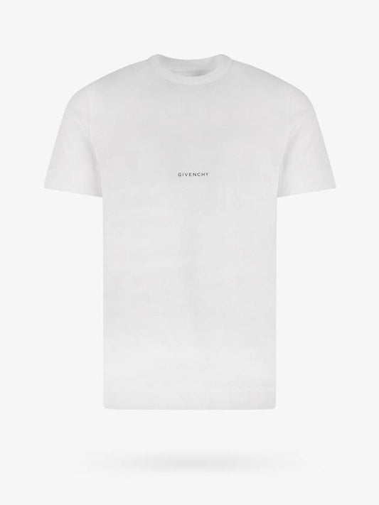 Logo Print Short Sleeve T-Shirt White - GIVENCHY - BALAAN 1