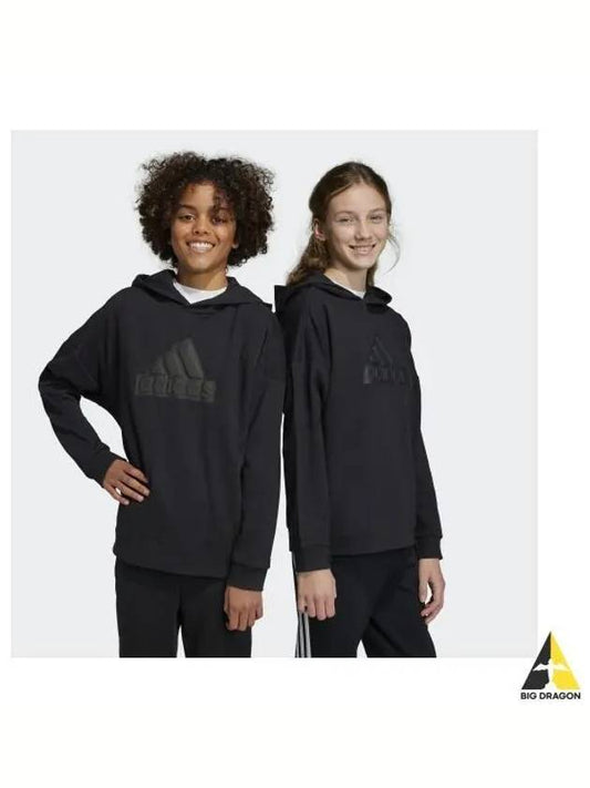 adidas KIDS Future Icon Logo Hooded Sweatshirt HR6301 - ADIDAS - BALAAN 1