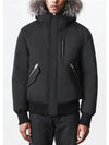 Dixon Nordic Tech Down Silver Fur Bomber Jacket Black - MACKAGE - BALAAN 3