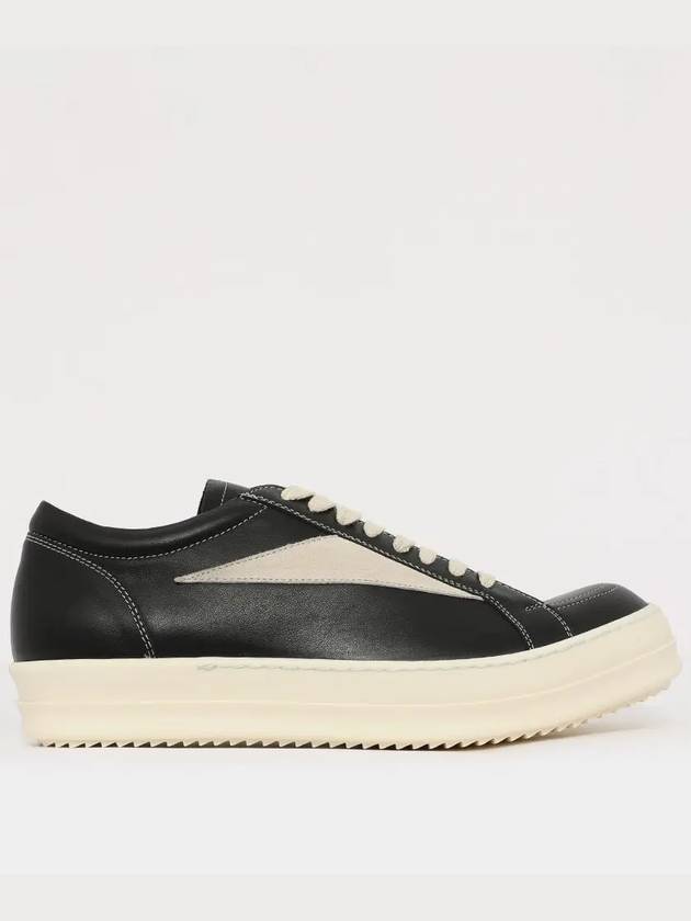 Hollywood Vintage Low Top Sneakers Milk Black - RICK OWENS - BALAAN 3