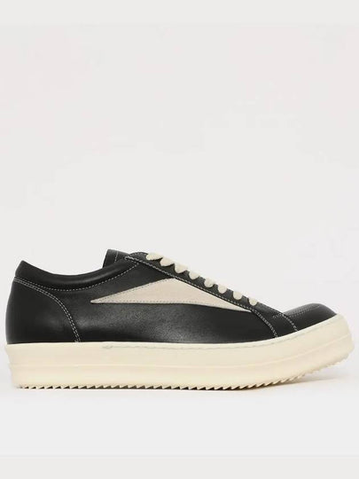 Hollywood Vintage Low Top Sneakers Milk Black - RICK OWENS - BALAAN 2