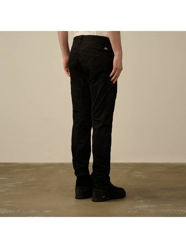 Stretch Sateen Cargo Lens Straight Pants Black - CP COMPANY - BALAAN 5