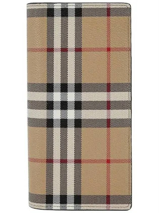 Check Long Wallet Beige - BURBERRY - BALAAN 2