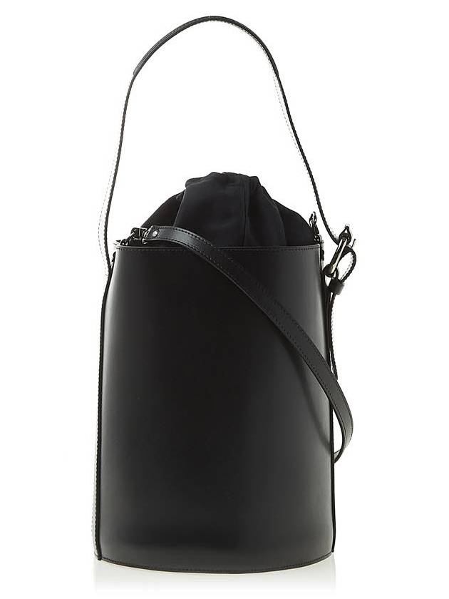 Drawstring Buckle Leather Bucket Bag Black - VIVIENNE WESTWOOD - BALAAN 4