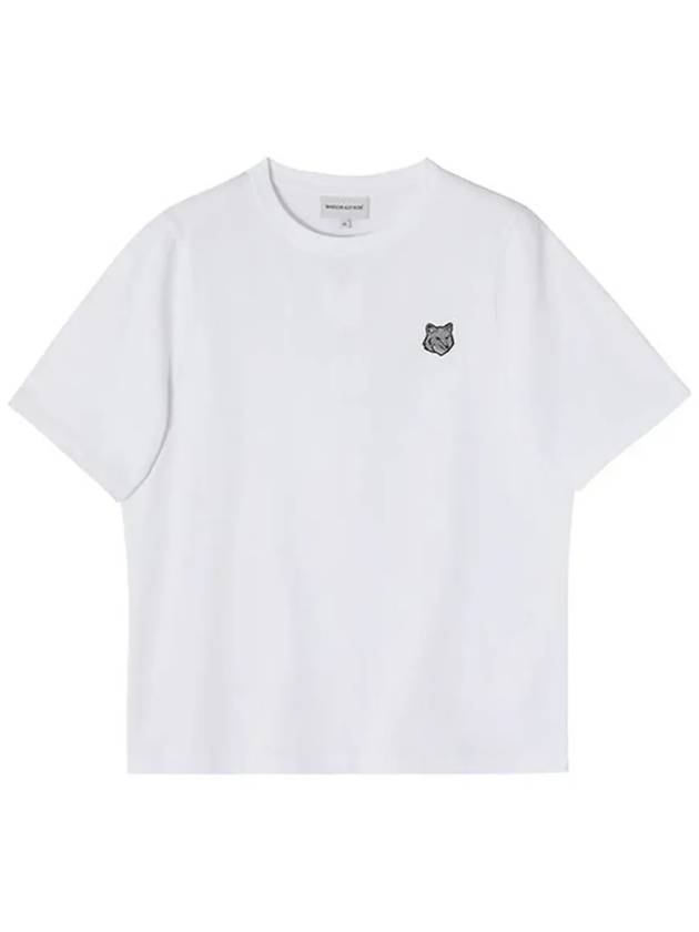 Bold Fox Head Patch Short Sleeve T-Shirt White - MAISON KITSUNE - BALAAN 5