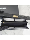 Boy Long Flap Wallet Lambskin Golden Metal Black - CHANEL - BALAAN 6