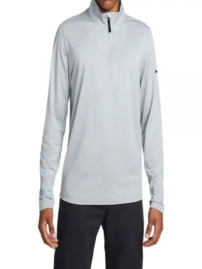 Golf Dri Fit Victory Half Zip Long Sleeve T-Shirt Grey - NIKE - BALAAN 2