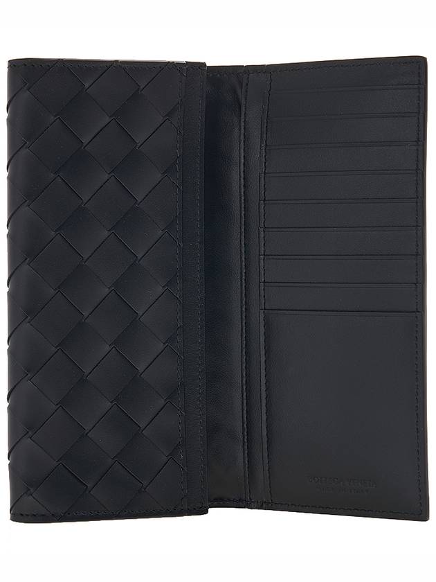 Men's Intrecciato Weaving Long Wallet Black - BOTTEGA VENETA - BALAAN 11