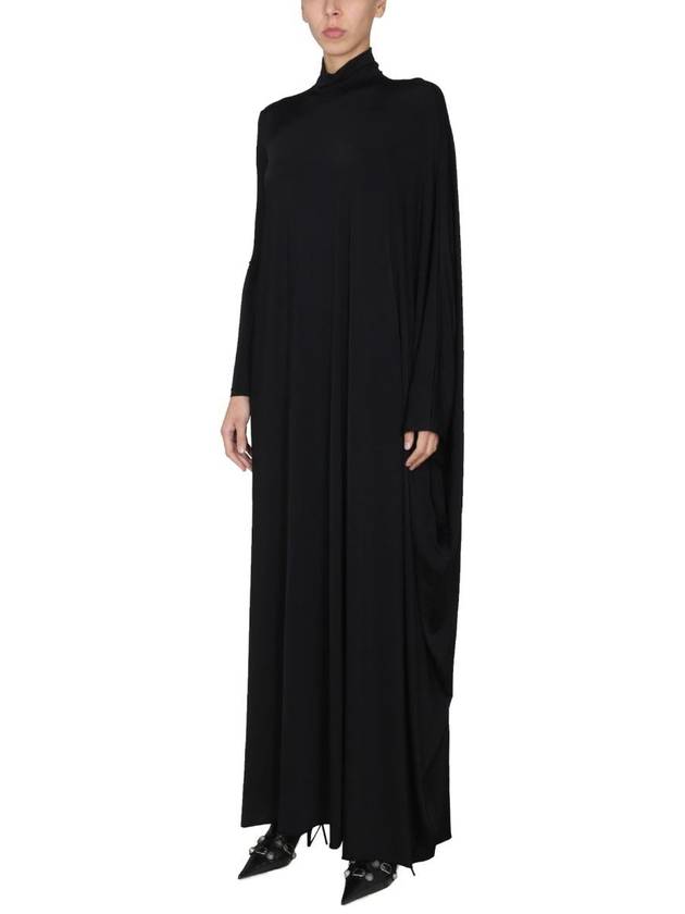 minimalist maxi stretch jersey long dress black - BALENCIAGA - BALAAN 3