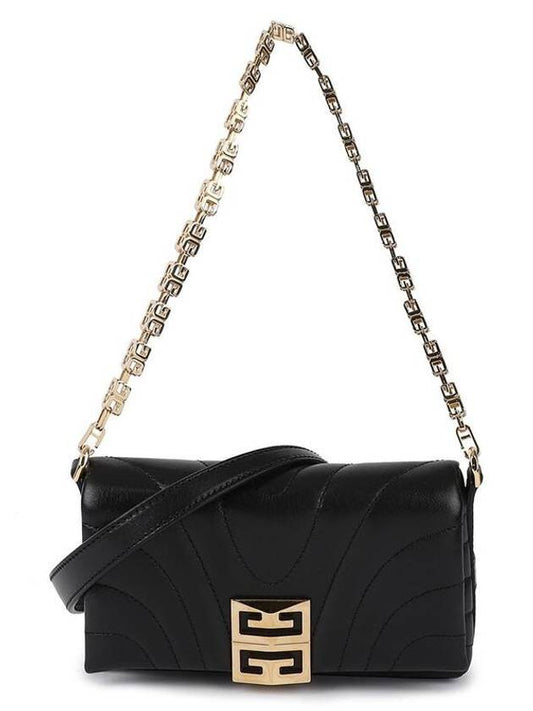 4G Mini Leather Shoulder Bag Black - GIVENCHY - BALAAN 2