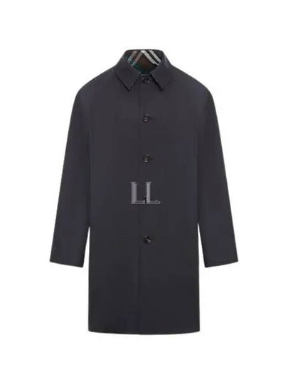 Check Reversible Gabardine Hastings Long Car Single Coat Black - BURBERRY - BALAAN 2