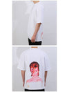 David Bowie Back Printed Short Sleeve T-Shirt White - IH NOM UH NIT - BALAAN 4