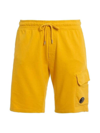 Men's Lens Patch Cargo Shorts Yellow - CP COMPANY - BALAAN 1