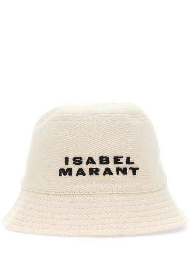 Haley Logo Bucket Hat Black Ecru - ISABEL MARANT - BALAAN 2