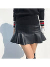 golf skirt pants, strong sister, very comfortable leather flare mini skirt, golf wear - LOLOALLOY - BALAAN 6