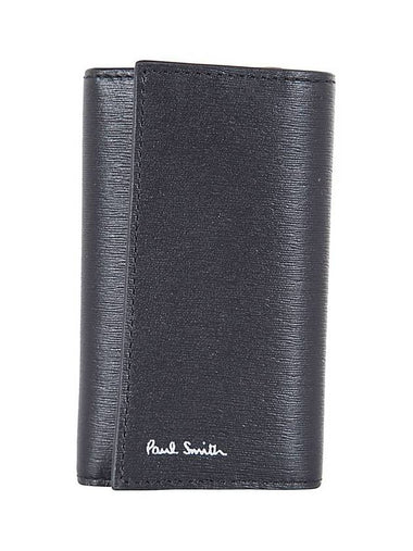 Logo Color Block Key Case Black - PAUL SMITH - BALAAN 1