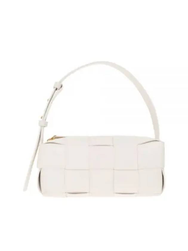 Brick Cassette Intrecciato Small Shoulder Bag White - BOTTEGA VENETA - BALAAN 2