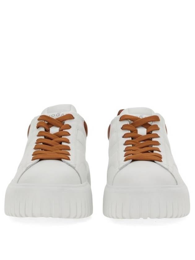 Platform Leather Low Top Sneakers White - HOGAN - BALAAN 7