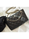 25 NEW Caviar Chain Mini Bag Black Gold AP4423 - CHANEL - BALAAN 3