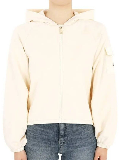 Kids Pocket Wappen Patch Hood Zip up Ivory 8G00020 809AG 050 12 14A Adults can wear - MONCLER - BALAAN 2