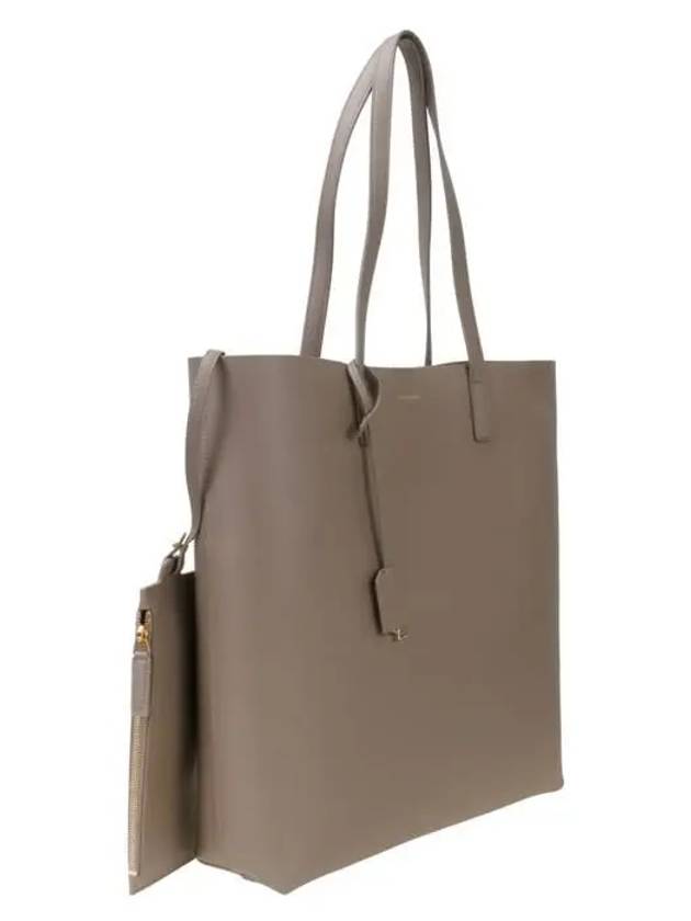 North South Shopping Tote Bag Grey - SAINT LAURENT - BALAAN 3