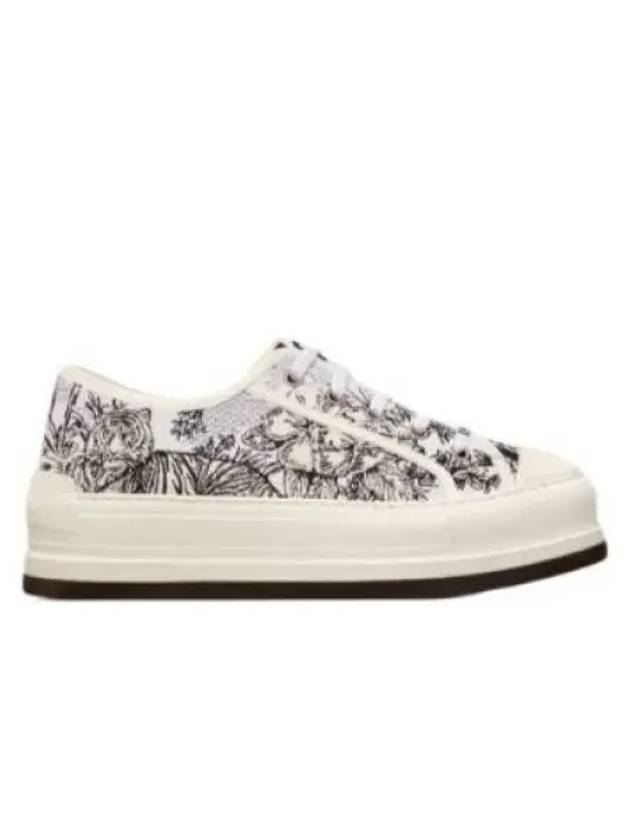 Walk'n'Dior Platform Embroidered Cotton Toile De Jouy Voyage Motif Low Top Sneakers - DIOR - BALAAN 2