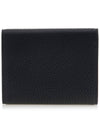 Logo Leather Tri-fold Half Wallet Black - MIU MIU - BALAAN 4