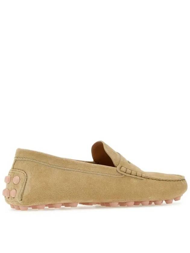 Gommino Bubble Suede Driving Shoes Beige - TOD'S - BALAAN 4