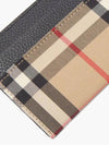 Sandon Vintage Check Card Wallet Black - BURBERRY - BALAAN 4