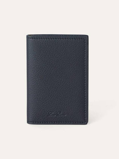 Extra 2 stage card holder blue navy FAO3071 W000 - LORO PIANA - BALAAN 2