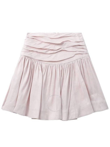 Aje Blush Pink Ruched Waist Cari Mini Skirt, Brand Size 10 (US Size 6) - AJE - BALAAN 1