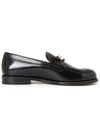 Granville CD Logo Leather Loafers Black Polished - DIOR - BALAAN 5