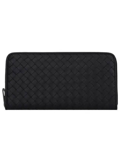 Intrecciato Zipper Long Wallet Black - BOTTEGA VENETA - BALAAN 2