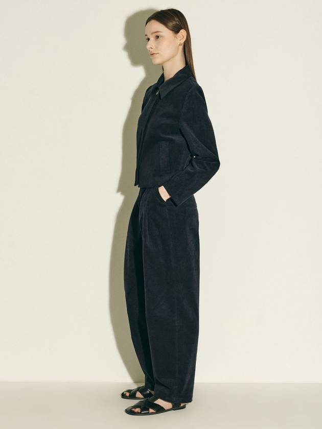 Corduroy Round Wide Pants Navy - JUN BY JUN K - BALAAN 4