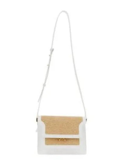 Raffia Tropicalia Medium Trunk Cross Bag White - MARNI - BALAAN 2