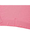 Intarsia Logo Wool Knit Top Pink - MIU MIU - BALAAN.