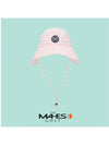 Bucket Hat Pink Orange Label Wide Curved Brim Bucket Hat EC 00703 - MAHES - BALAAN 1