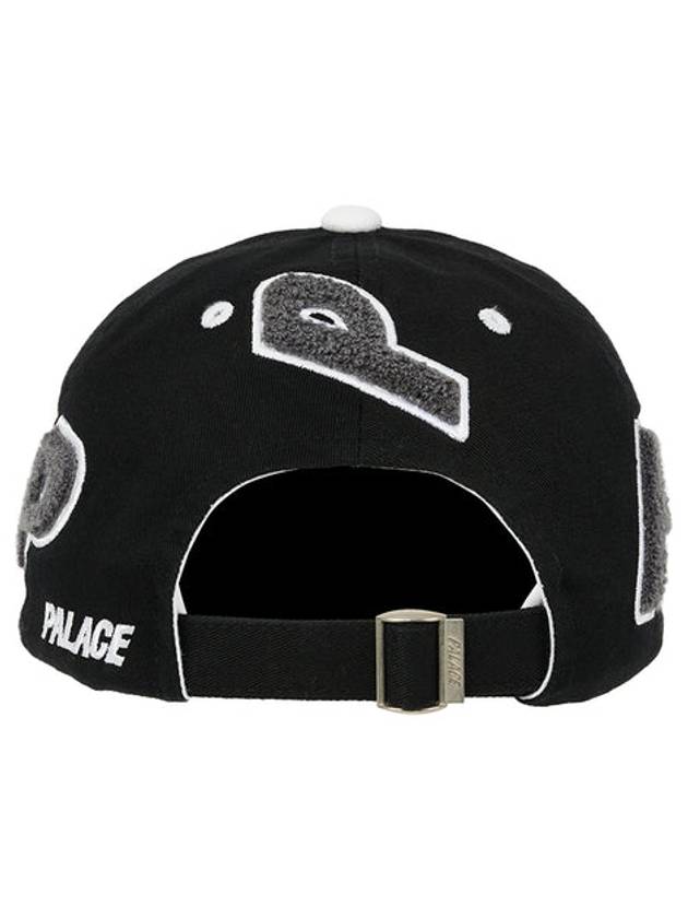 Chenille Multi P 6 Panel Cap Black P21H164 - PALACE - BALAAN 4