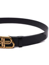 BB Logo Leather Belt Black - BALENCIAGA - BALAAN 6