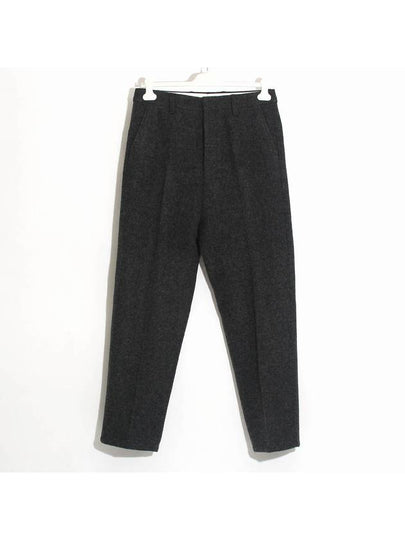 Wool Straight Pants Grey - AMI - BALAAN 2