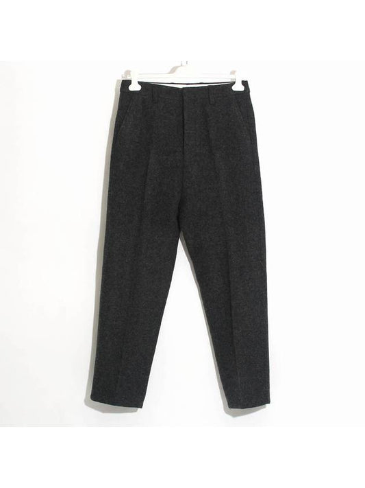 Wool Straight Pants Grey - AMI - BALAAN 1
