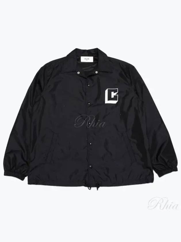 Lightweight Nylon Coach Jacket Black - CELINE - BALAAN 2