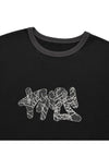 Cracked Logo Ringer Tee Black - PHOS333 - BALAAN 4