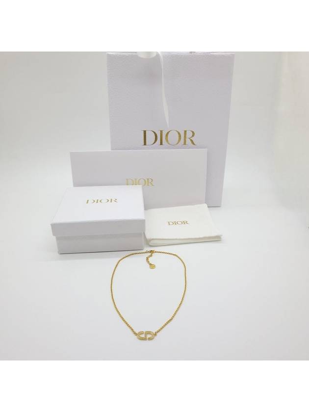 Petit CD Crystal Necklace Gold - DIOR - BALAAN 2