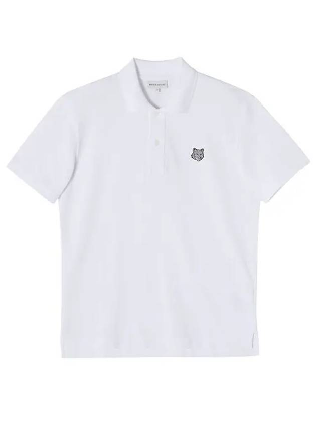 Piquet Polo Shirt White - MAISON KITSUNE - BALAAN 3