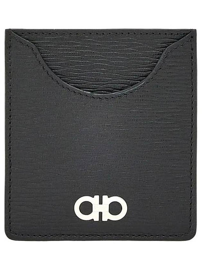 Gancini Card Wallet Black - SALVATORE FERRAGAMO - BALAAN 2