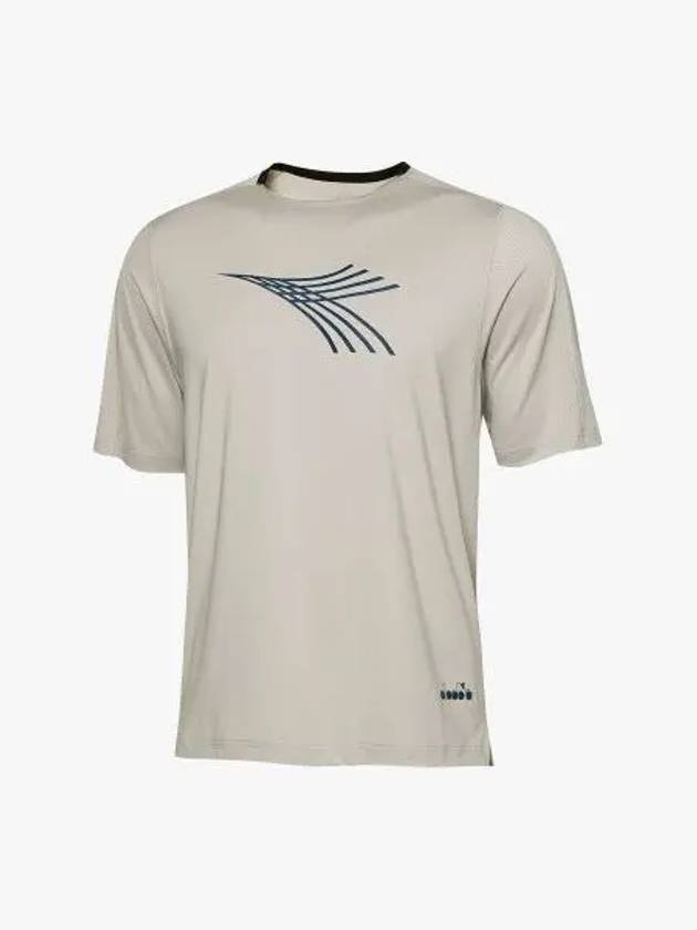 Diadora Triple Stripe Freeze Short Sleeve T Shirt LIGHT KHAKI - DIADORA - BALAAN 1